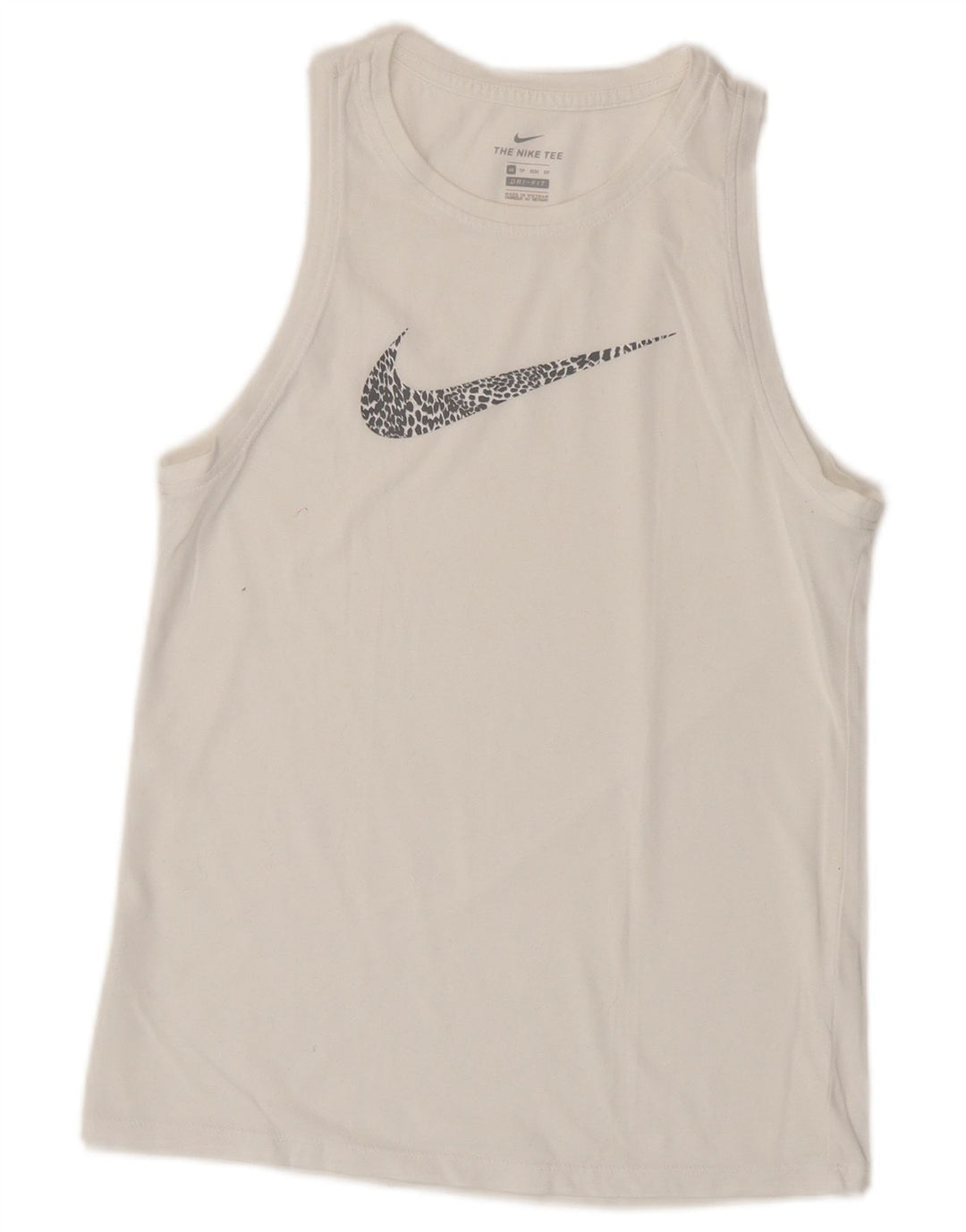 NIKE Débardeur Dri Fit Graphic pour femme UK 6 XS Blanc