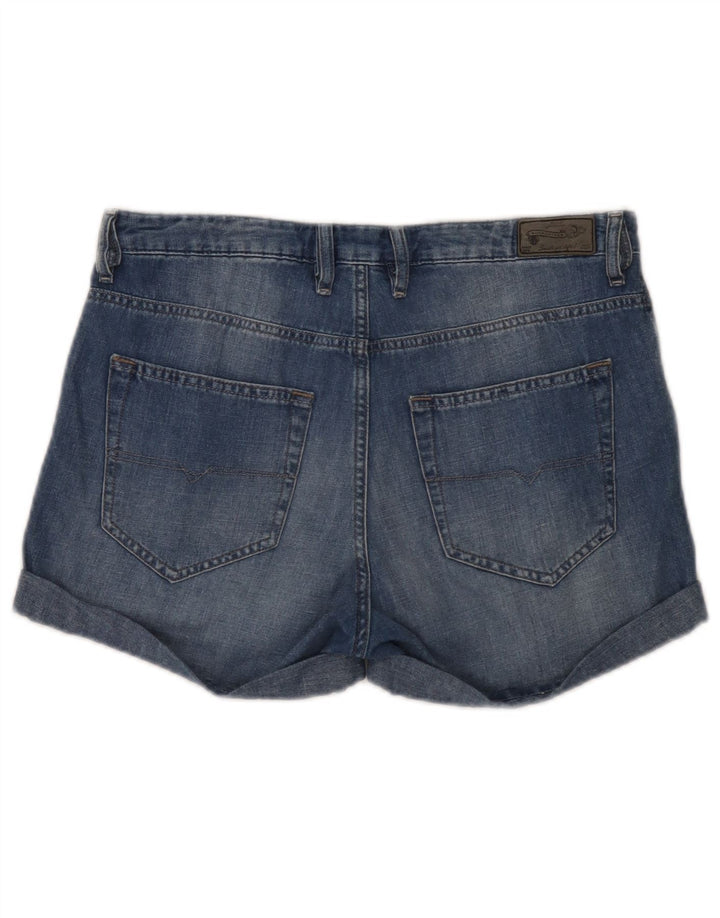 Short En Jean Diesel Femme W28 Bleu Moyen Coton