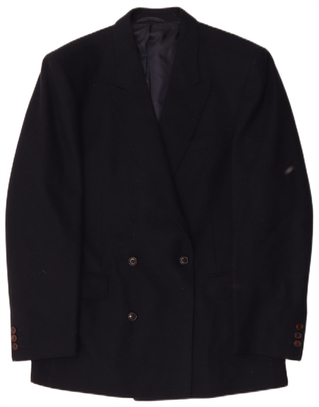 Jvlivs Veste Blazer Croisée Homme IT 48 Laine Bleu Marine Moyen