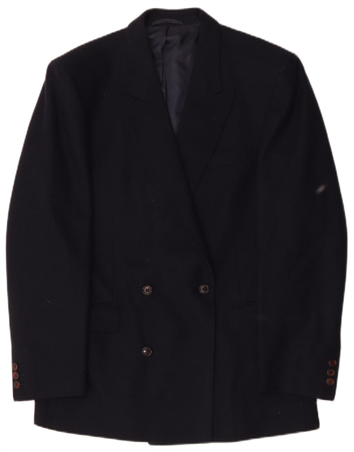 Jvlivs Veste Blazer Croisée Homme IT 48 Laine Bleu Marine Moyen