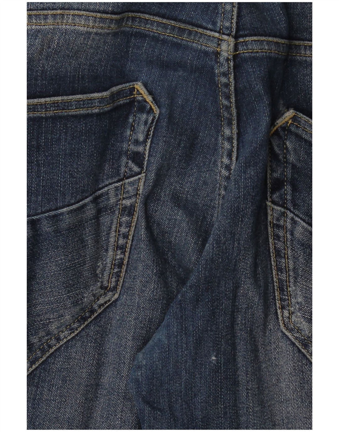Meltin' Pot Jean Capri Femme W38 L22 Bleu Coton