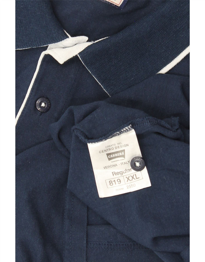 Carrera Polo Homme 2XL Bleu Marine Coton