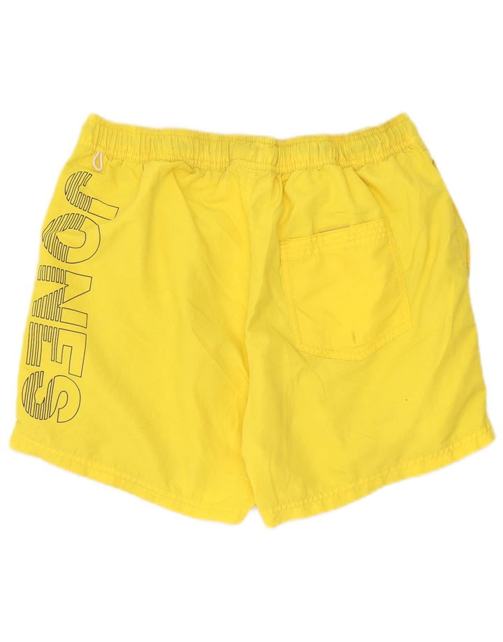 Jack & Jones Short de Bain Graphique Homme Large Jaune Polyester