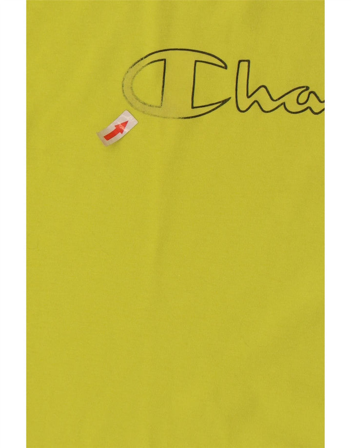 Champion T-Shirt Graphique Homme Vert Moyen Coton