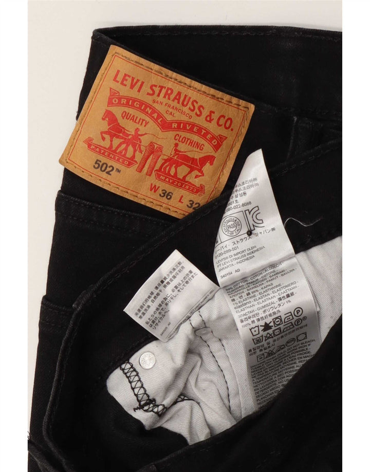 Levi's Jean 502 Tapered Homme Noir Coton W36 L32