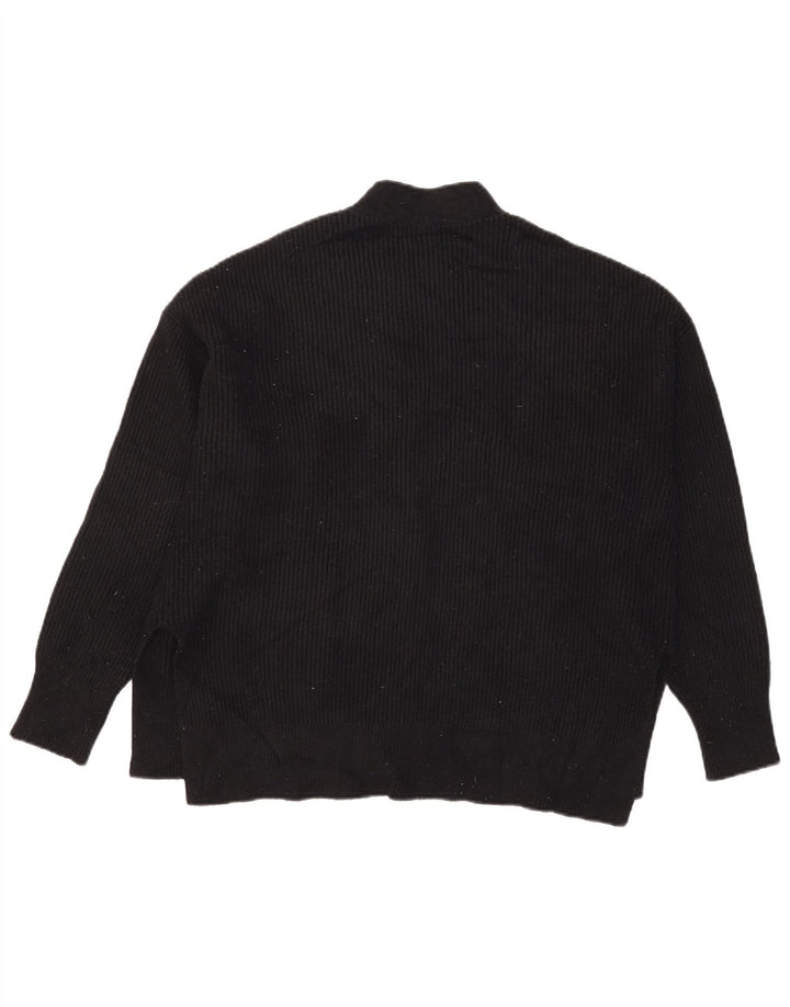 Zara Cardigan surdimensionné pour femme UK 14 Noir moyen