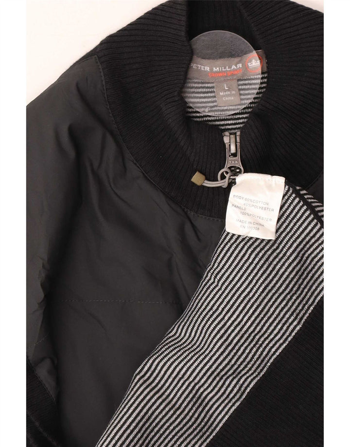 Peter Millar Gilet Homme UK 40 Grand Coton Noir