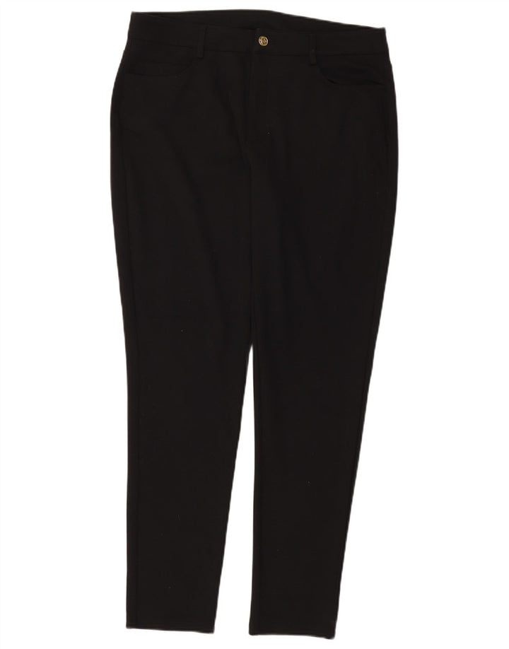 MICHAEL KORS Pantalon décontracté slim pour femme US 12 Large W32 L30 Noir