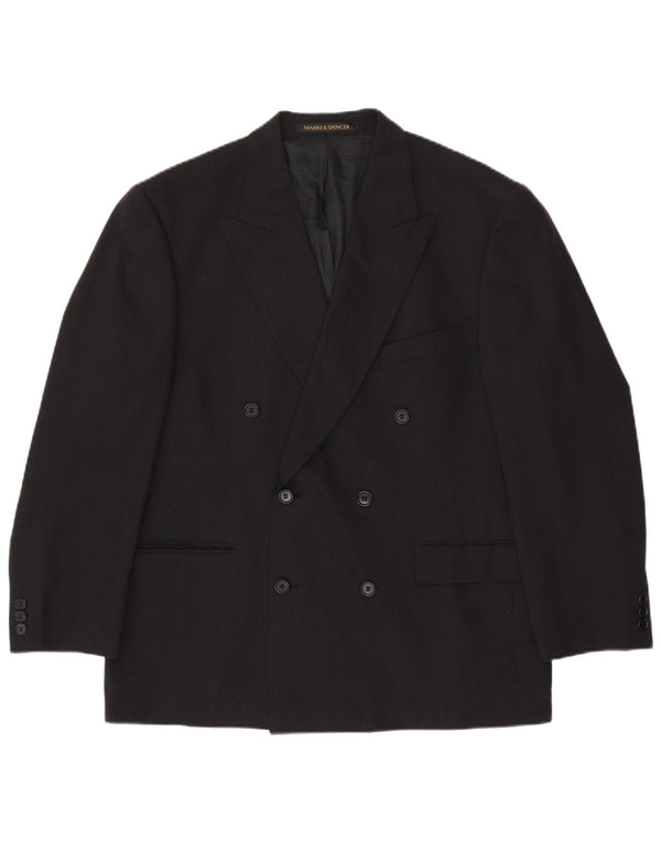 Marks & Spencer Veste blazer double boutonnage pour homme UK 42 Large Gris