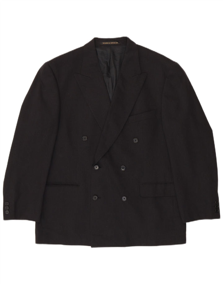 Marks & Spencer Veste blazer double boutonnage pour homme UK 42 Large Gris