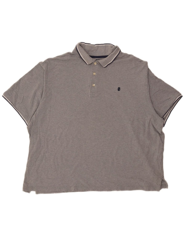 Izod Polo Homme 3XL Gris Coton