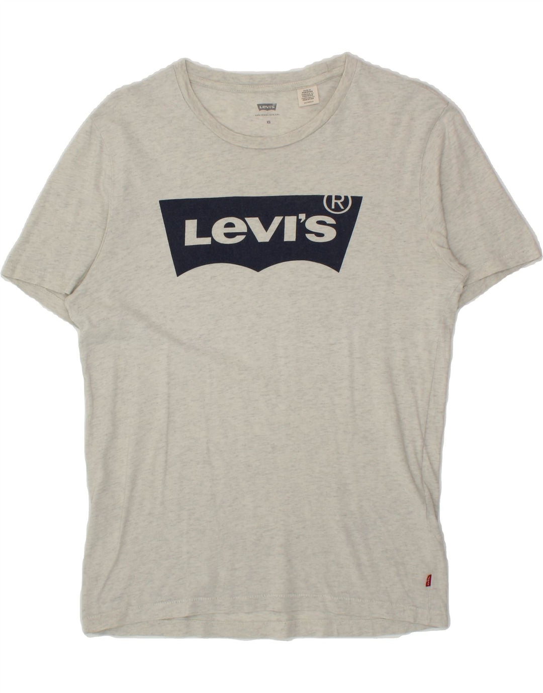 LEVI'S Mens Graphic T-Shirt Top XS Grey Cotton Vintage Levi's and Second-Hand Levi's from Messina Hembry 