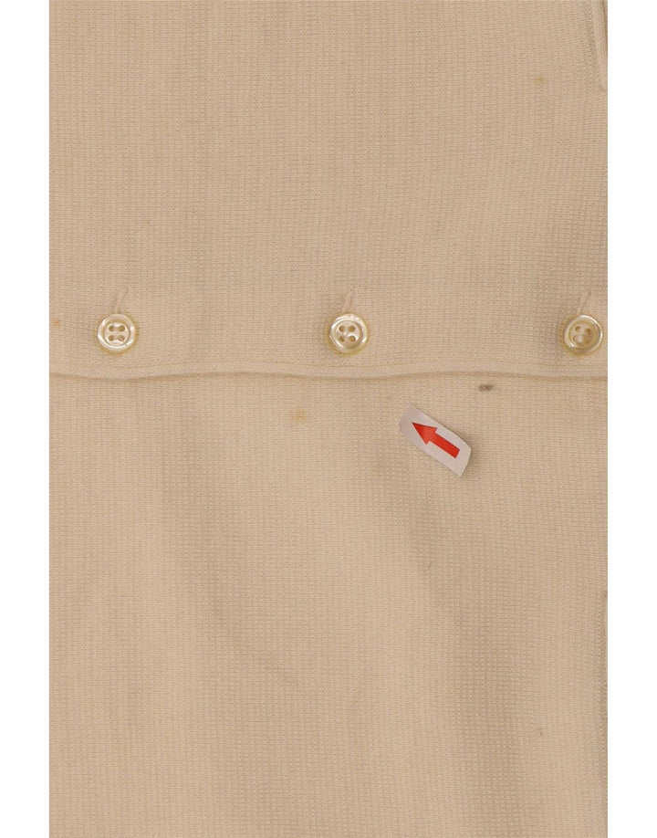 Il Granchio Gilet Tricot Homme Petite Laine Blanche