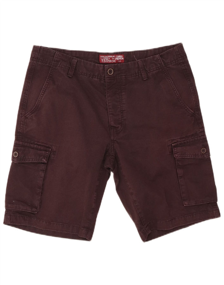 OVS Short Cargo Regular Homme IT 50 Large W34 Coton Marron