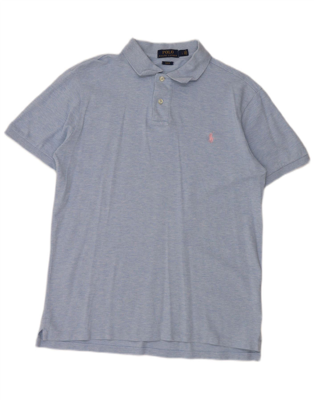 POLO RALPH LAUREN Polo Slim Fit Homme Grand Bleu Moucheté Coton