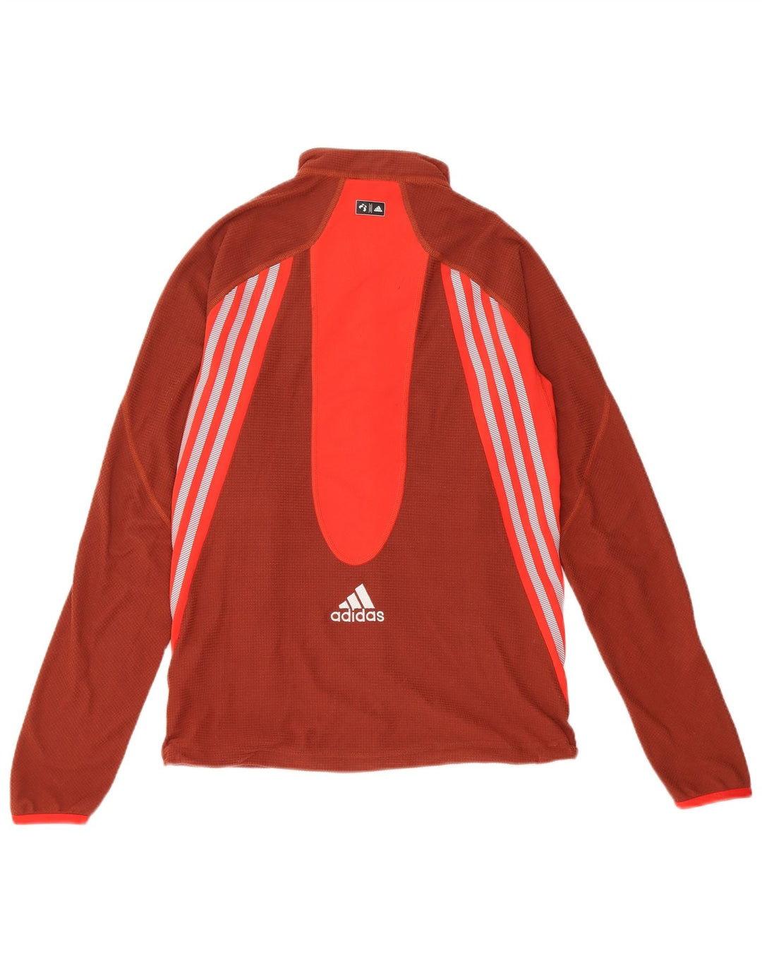 Adidas Veste de survêtement pour femme UK 12 Marron moyen Colourblock Polyester