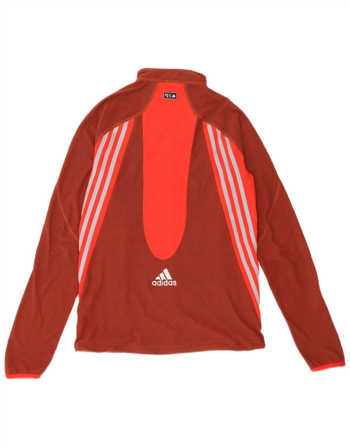 Adidas Veste de survêtement pour femme UK 12 Marron moyen Colourblock Polyester