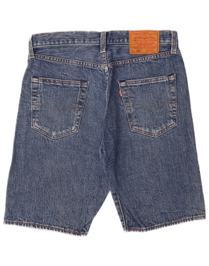 Levi's Short en Jean 501 W30 Homme Bleu Moyen Coton