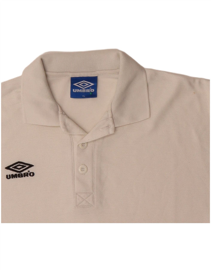 UMBRO Polo Homme XL Blanc Coton