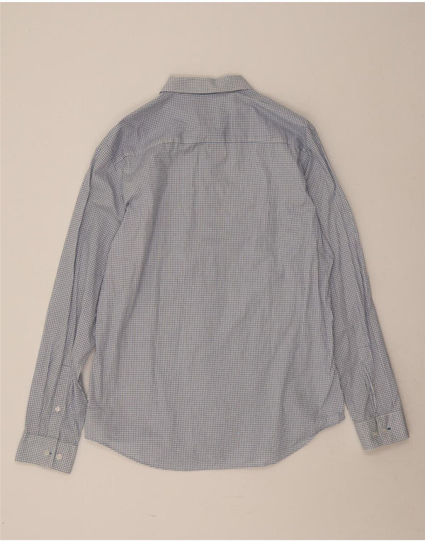 Calvin Klein Chemise Slim Fit pour Homme en Coton à Carreaux Bleu Large