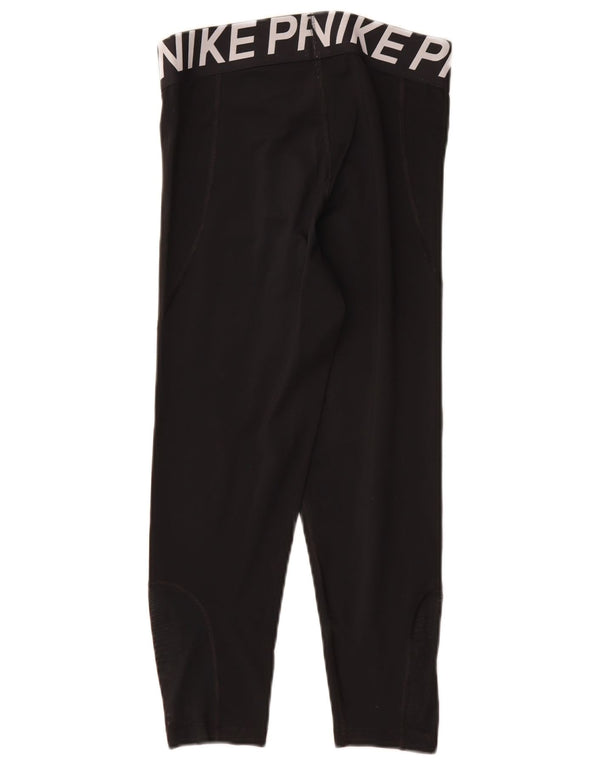 Nike Legging Capri Graphique Femme UK 12 Polyester Noir Moyen