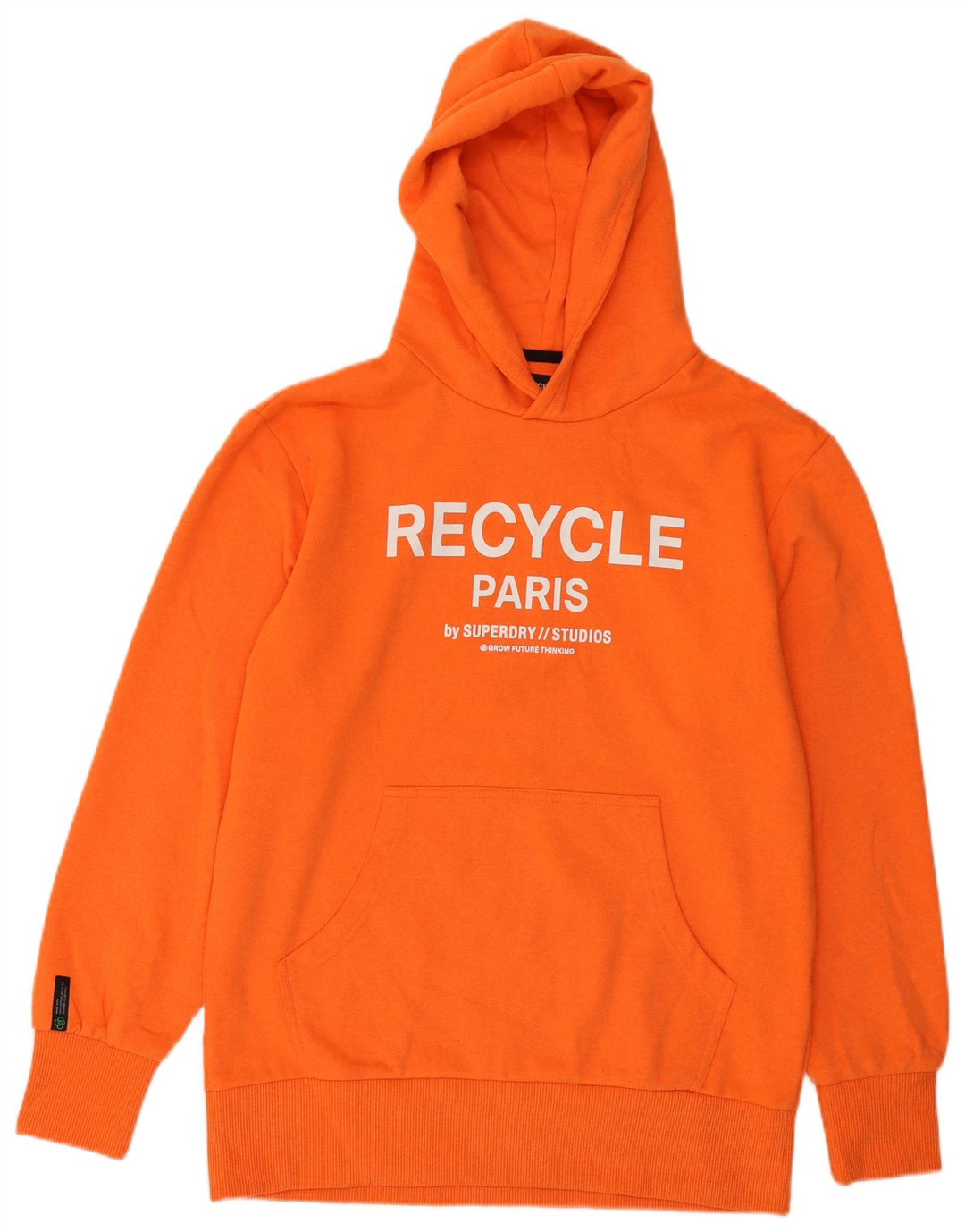SUPERDRY Pull à capuche graphique pour hommes, petit coton orange