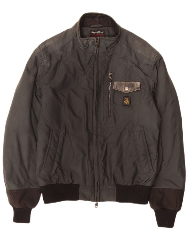 Refrigiwear Veste Bomber Homme UK 40 Large Gris Polyamide