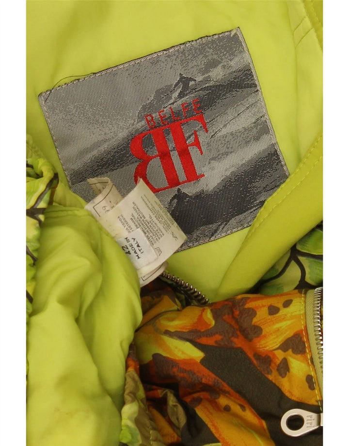 BELFE & BELFE Veste Coupe-Vent Femme IT 42 Vert Moyen Floral