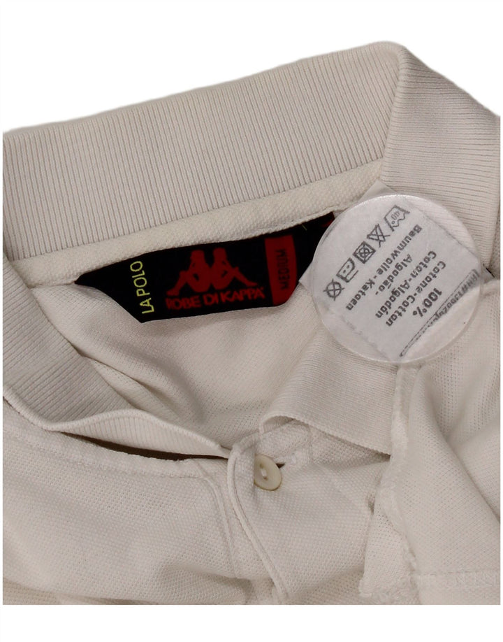 Kappa Polo Homme Blanc Moyen Coton