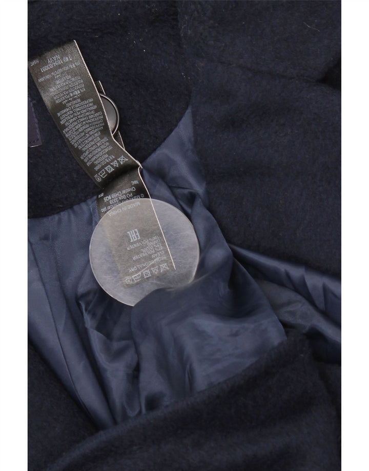 Marks & Spencer Manteau surdimensionné pour femme UK 10 Small Bleu marine Polyester