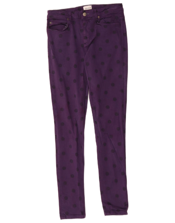 Jean skinny White Stuff pour femme UK 8 Small W28 L29 Coton à pois violet
