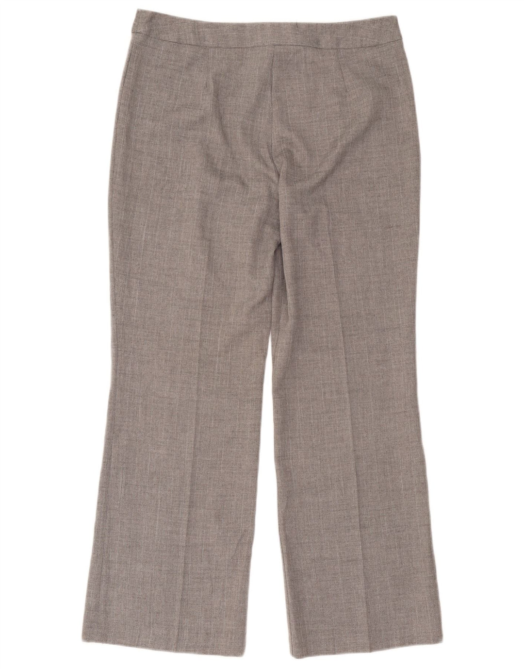 Marks & Spencer Pantalon de costume pour femme UK 14 Medium W32 L28 Gris chevrons