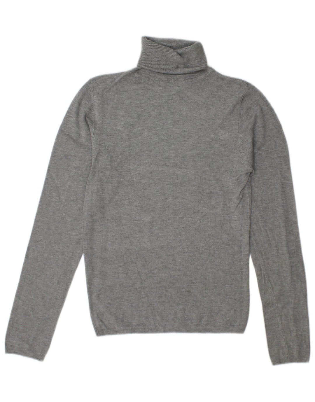 Zara Pull col roulé pour femme UK 10 Petite Rayonne Grise