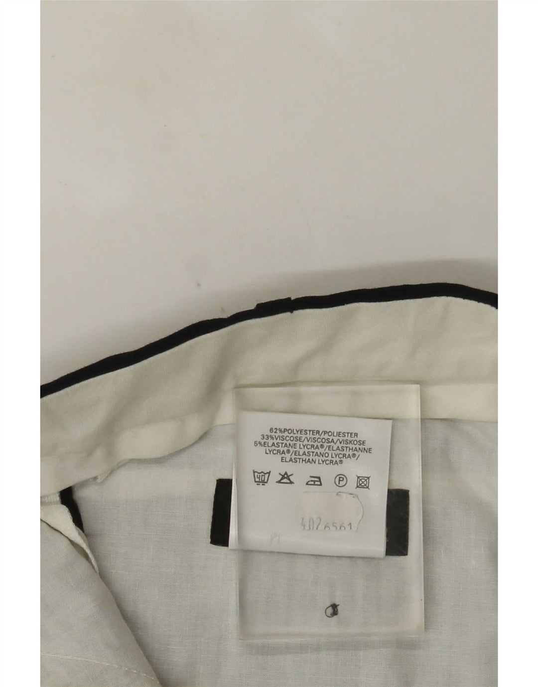 Marks & Spencer Pantalon de Costume Droit Homme W40 L29 Bleu Marine Polyester