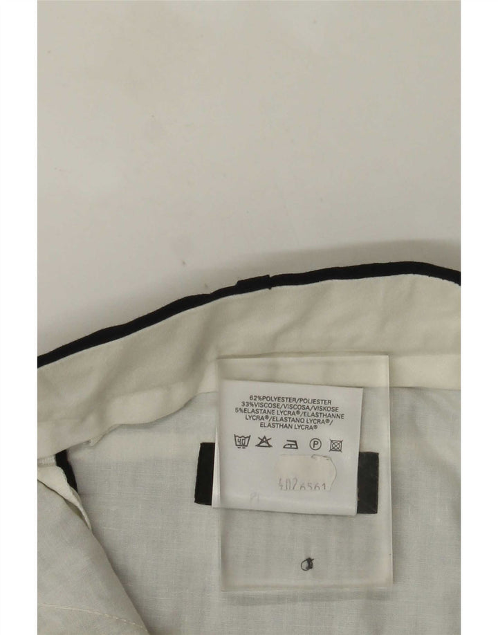 Marks & Spencer Pantalon de Costume Droit Homme W40 L29 Bleu Marine Polyester