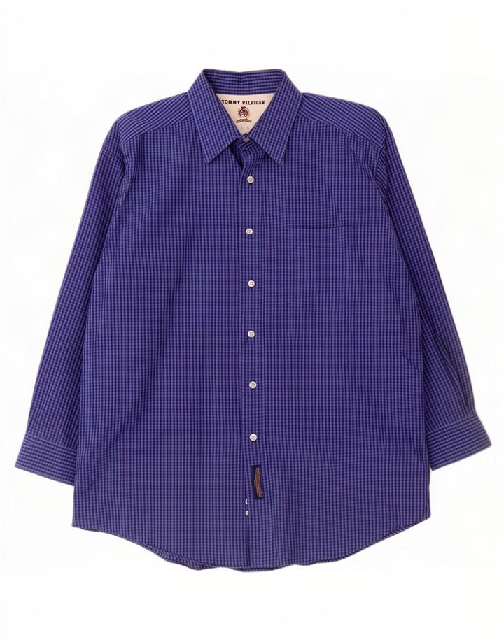 Tommy Hilfiger Chemise Homme XL Bleu Marine Vichy