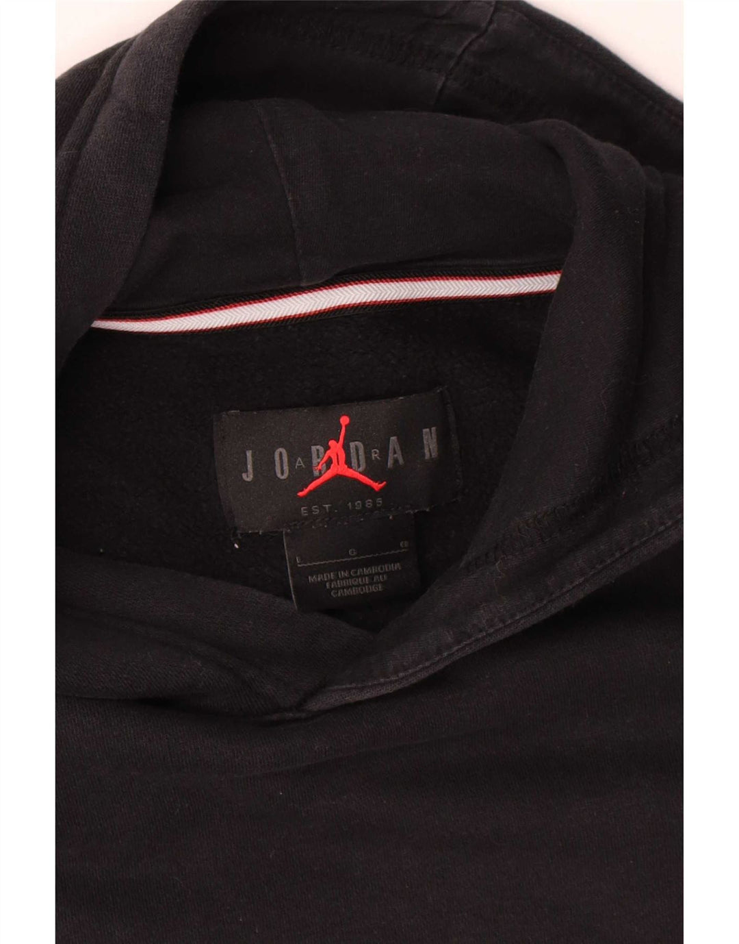 Jordan Pull à capuche pour homme Grand coton noir
