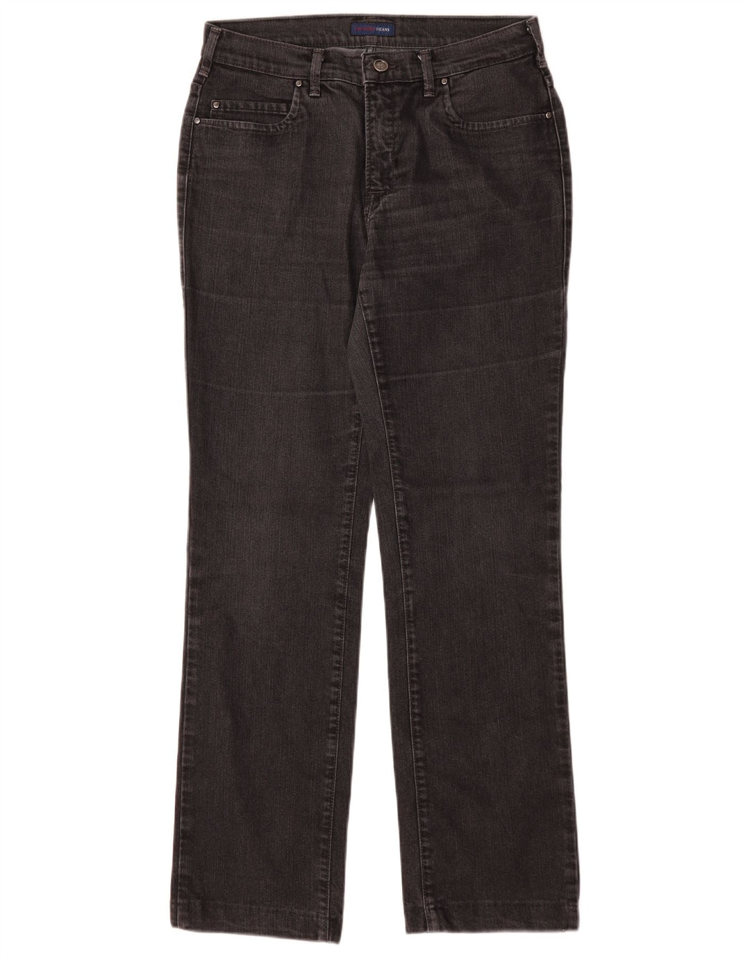 Trussardi Femme Jean Droit W28 L28 Noir Coton