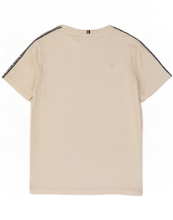 Tommy Hilfiger T-Shirt Graphique Garçon 15-16 ans Blanc Coton