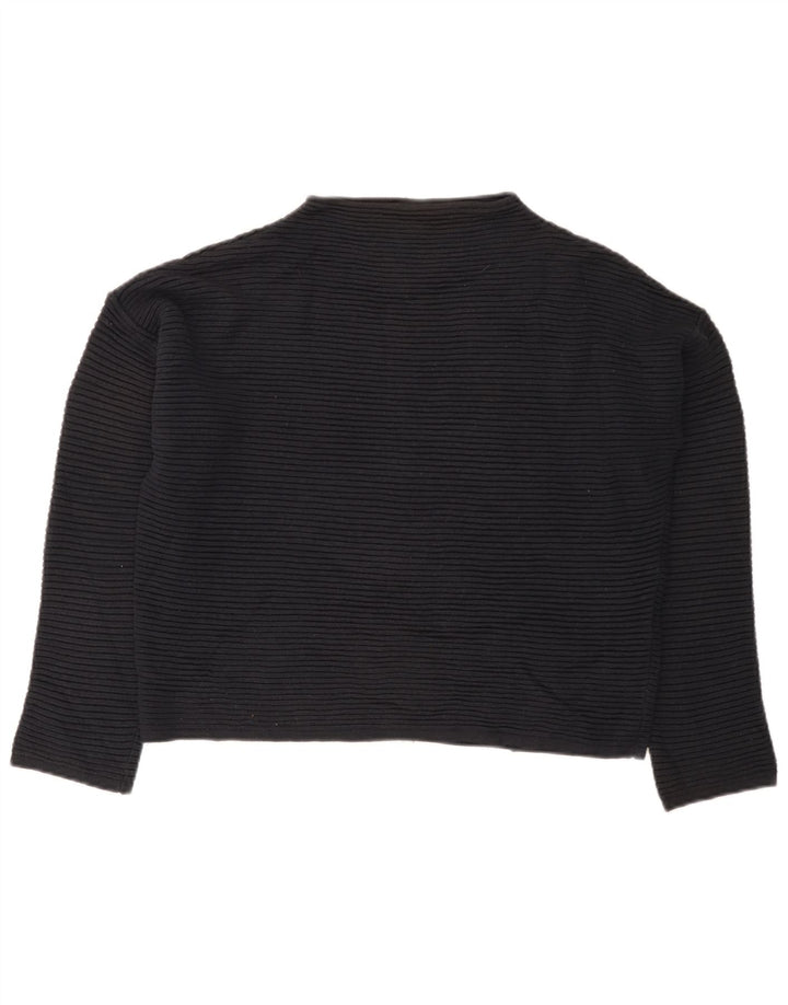 TOPSHOP Pull surdimensionné à col roulé pour femme UK 8 Small Bleu marine