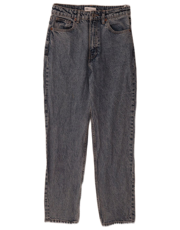 Zara Jean fuselé pour femme EU 38 Small W28 L29 Bleu Coton