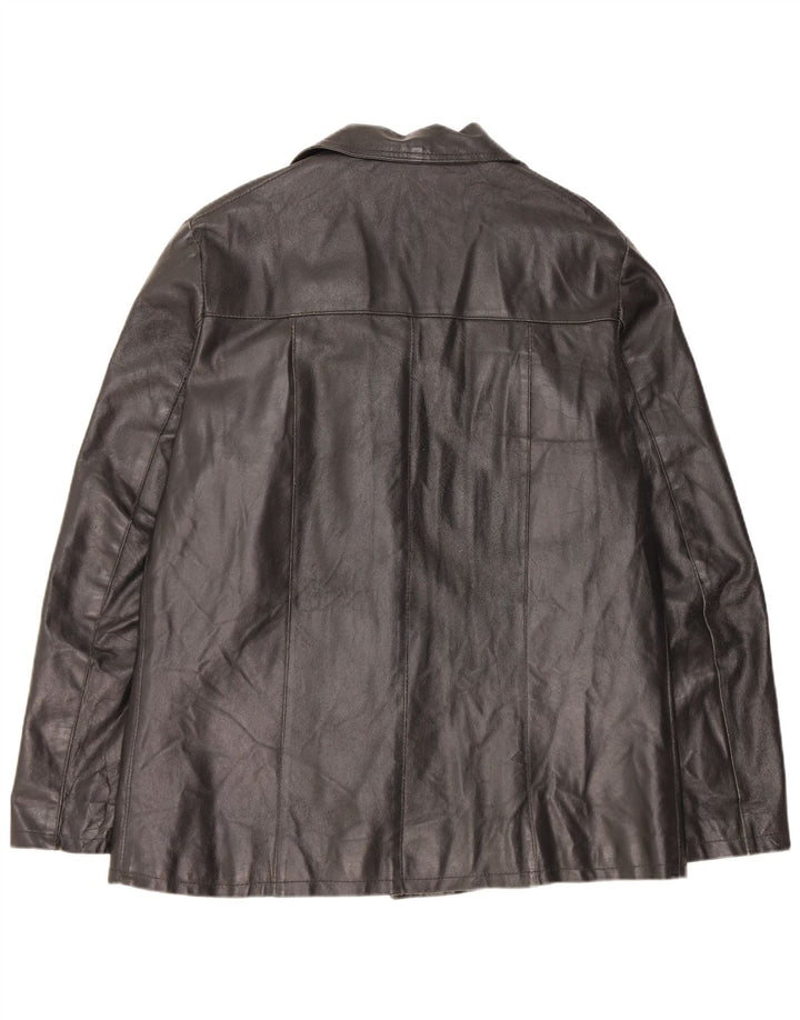 Veste en cuir homme vintage UK 38 Cuir noir moyen