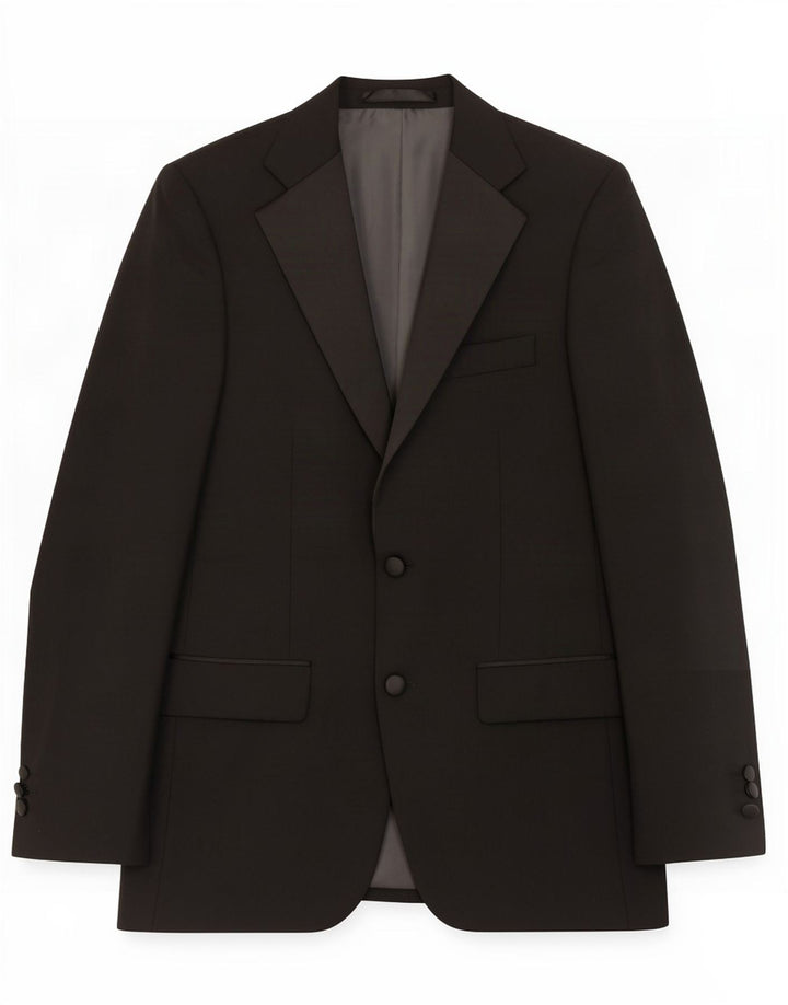 Marks & Spencer Veste blazer à 2 boutons pour homme UK 36 Petit Noir Polyester