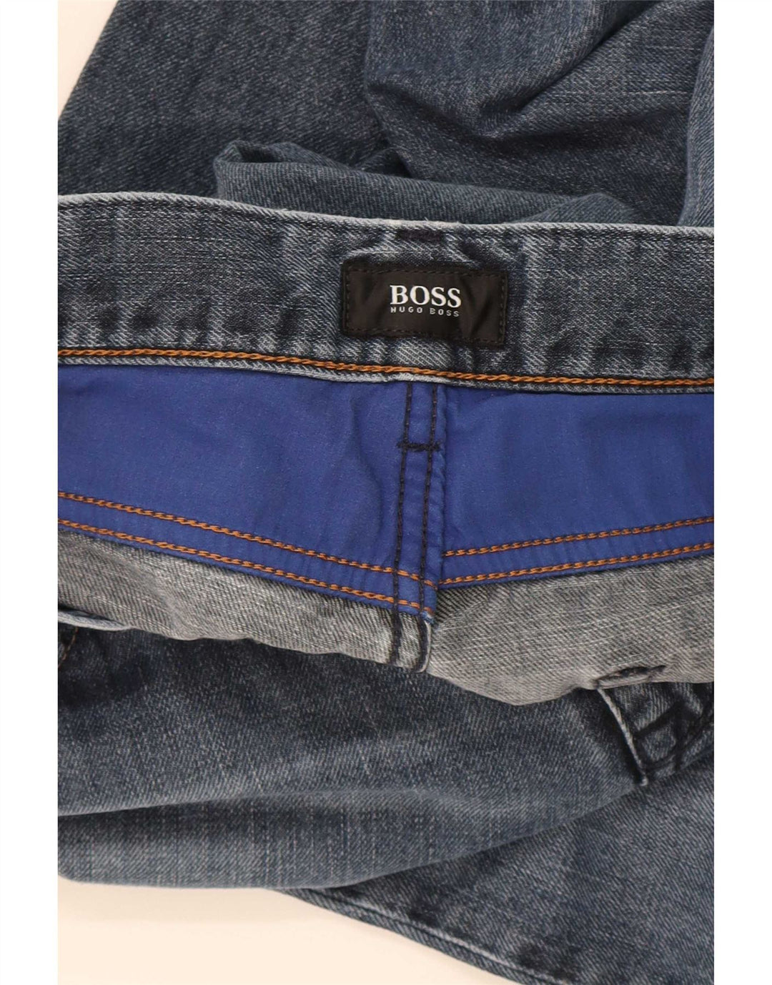 Hugo Boss Jean droit W36 L31 bleu marine pour homme