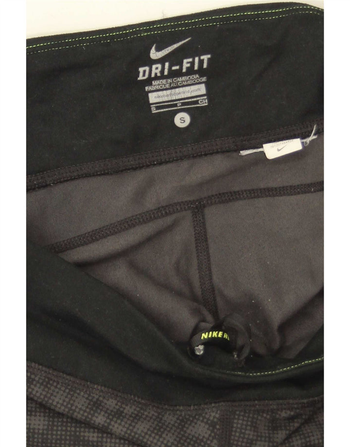 Nike Legging Dri Fit pour femme UK 10 Petit Noir Géométrique