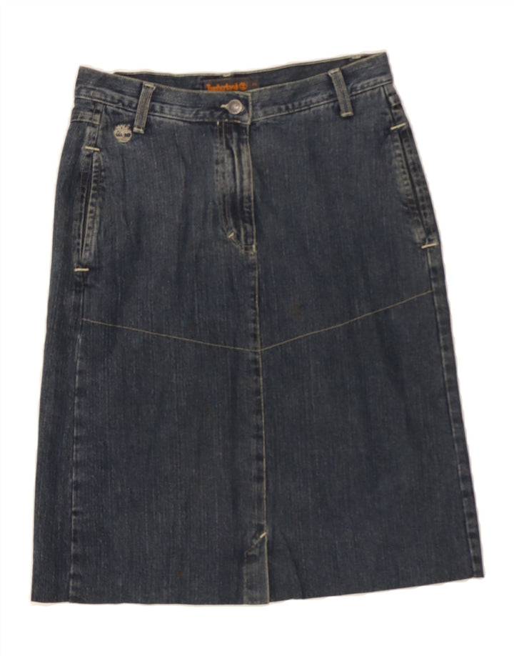 TIMBERLAND Womens Denim Skirt US 2 XS W30 Blue Vintage Timberland and Second-Hand Timberland from Messina Hembry 