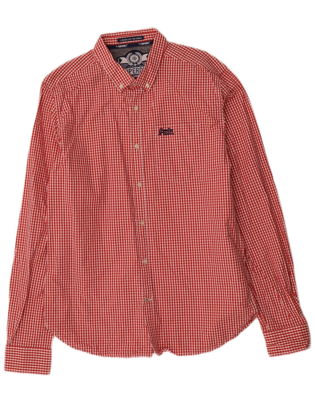 Superdry Chemise Homme XL Rouge Vichy Coton