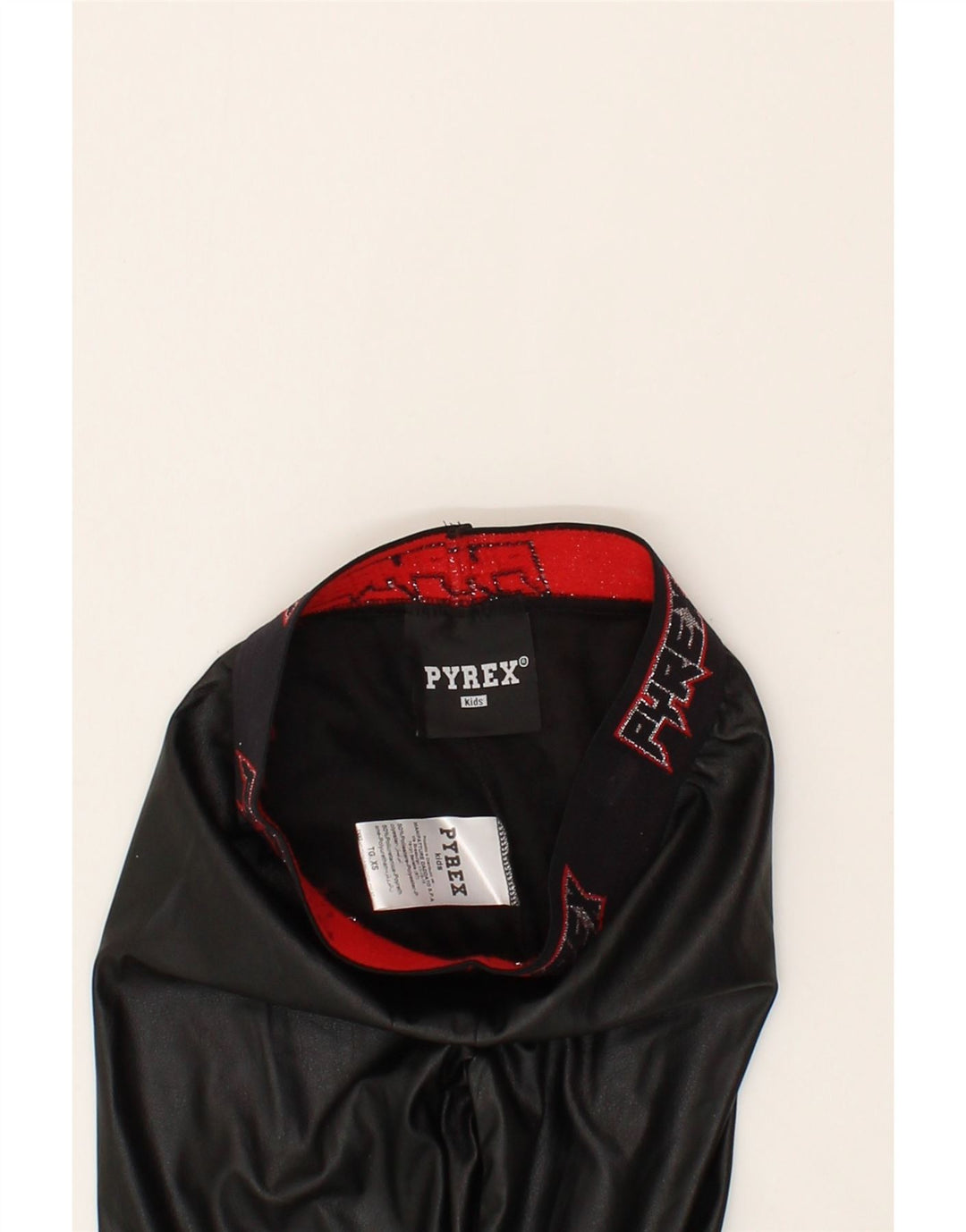 PYREX Girls Graphic Leggings 6-7 Years XS Black Polyester Vintage Pyrex and Second-Hand Pyrex from Messina Hembry 