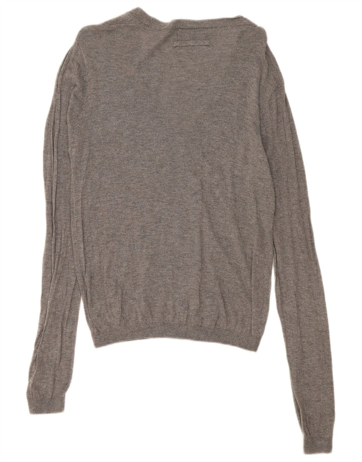 Pull Cardigan Zara Homme Gris Moyen