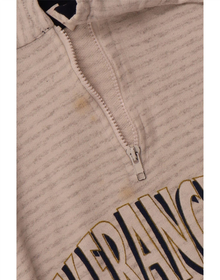 MAGIC Sweat-shirt graphique San Francisco pour hommes, grand gris rayé